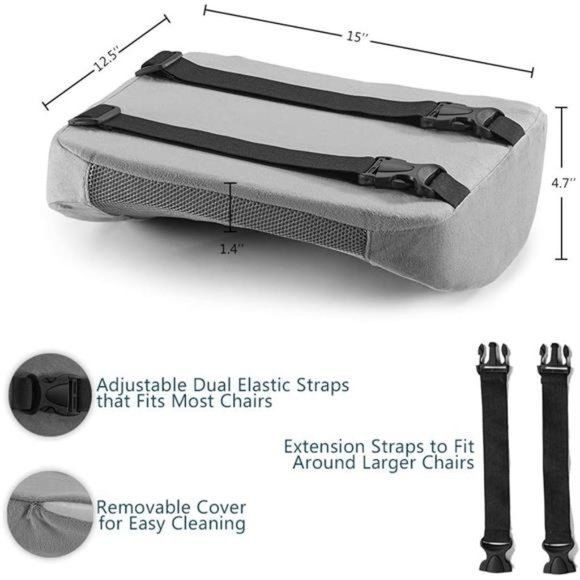 Lumbar Support Back Pillow Office Chair and Car Seat Cushion - Memory Foam - Picture 5 of 7